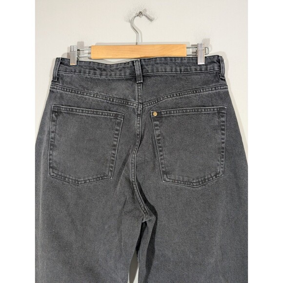 H&M Women 90's Baggy High Rise Balloon Jeans Black Sz 10 Lagenlook Normcore‎ - Picture 4 of 8